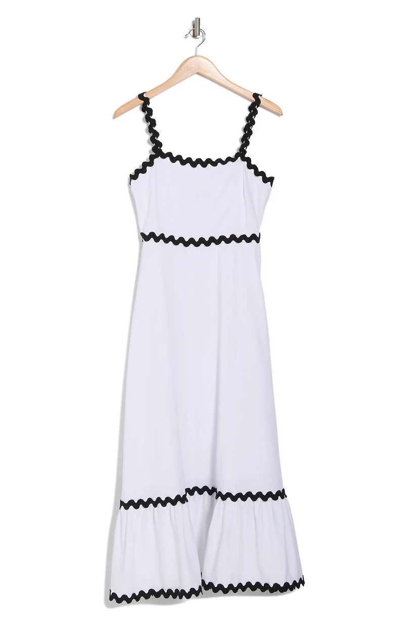 Ipanema Rickrack Trim Fit & Flare Dress