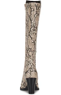 Lilly Tall Snakeskin Embossed Boot