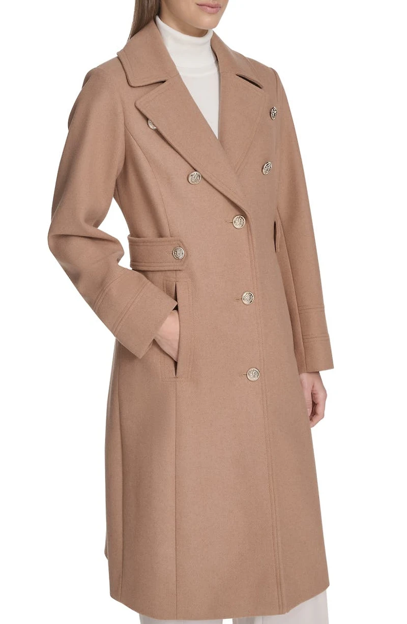 Notch Lapel Military Coat