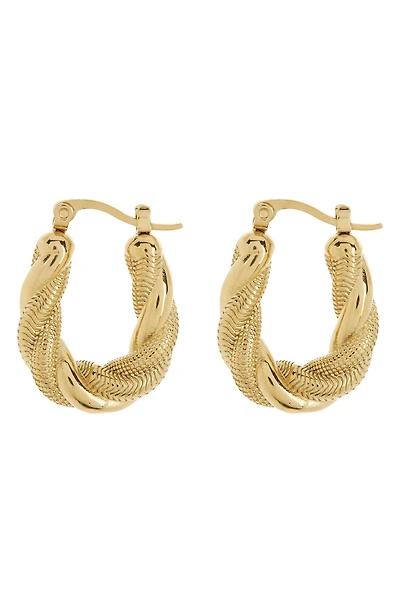 Twist Hoop Earrings