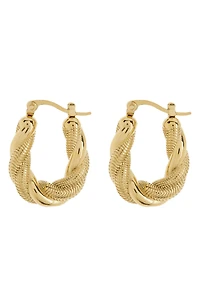 Twist Hoop Earrings