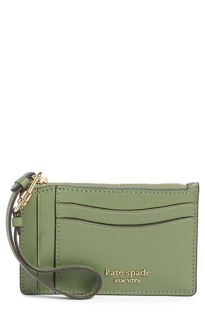 morgan leather wristlet card case