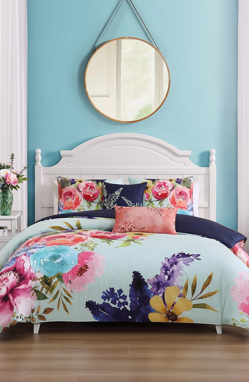 Aqua Fiesta Reversible 5-Piece Comforter Set