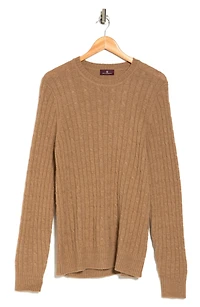 Cable Knit Camel Hair Sweater