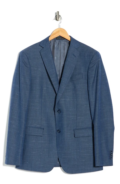 Plaid Knit Sport Coat