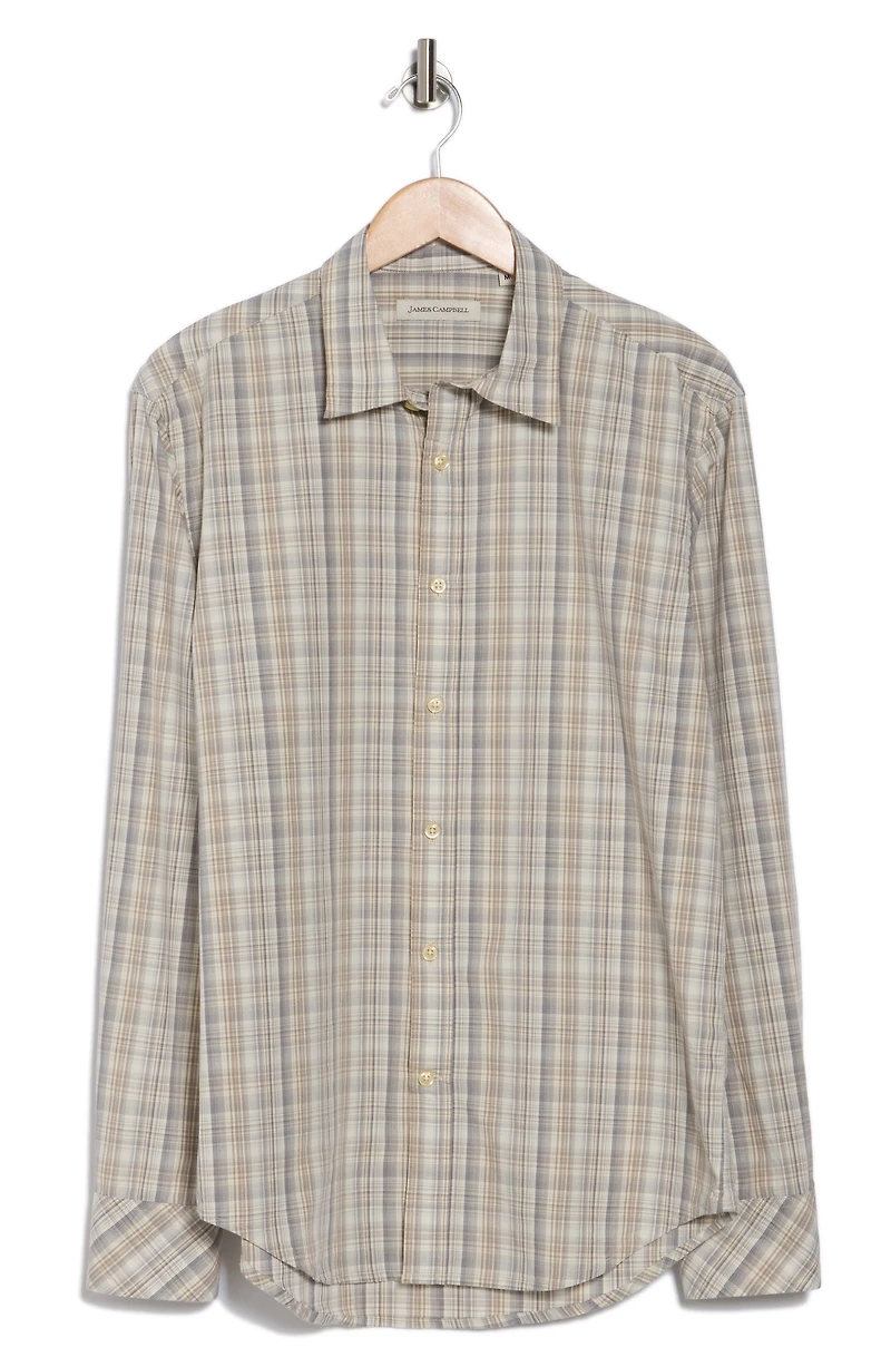 Franc Plaid Cotton Button Up Shirt