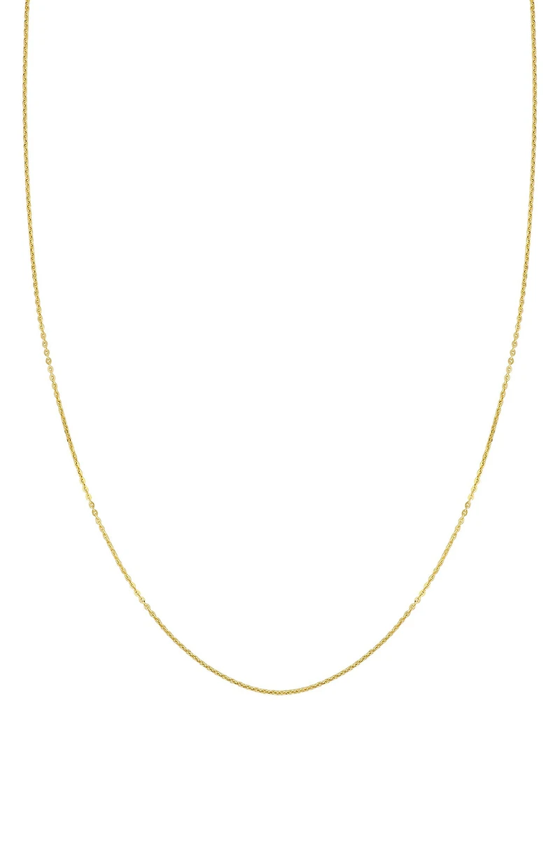 14K Gold Cable Chain Necklace