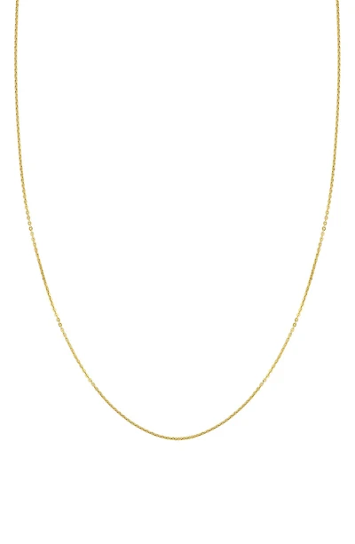 14K Gold Cable Chain Necklace
