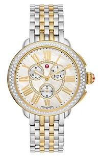 Serein Diamond Bracelet Chronograph Watch, 40mm x 38mm