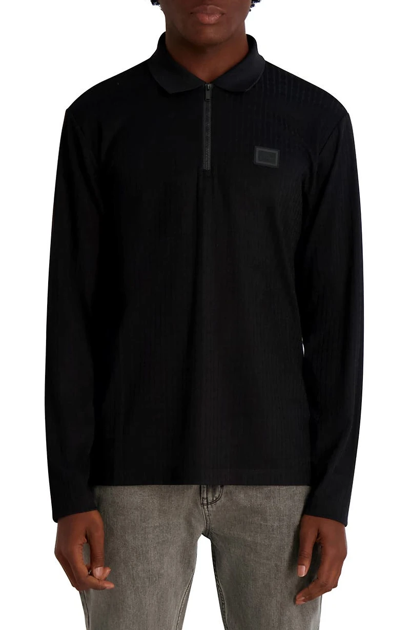 Quarter Zip Knit Polo