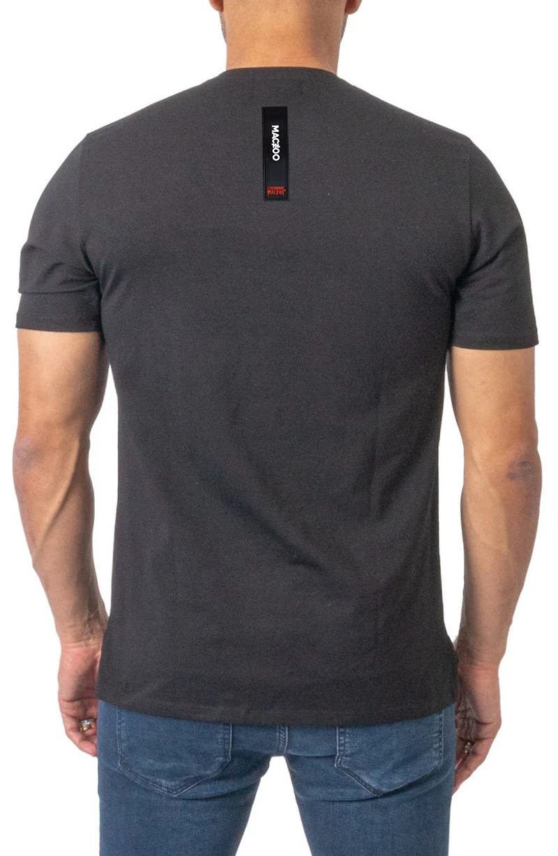 Stretch Cotton Graphic Logo Tee