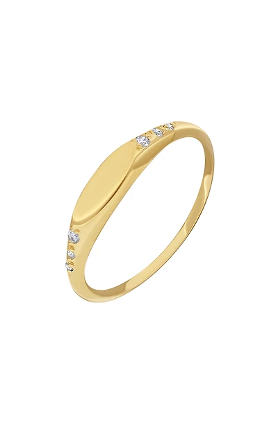 BL Icon Diamond Signet Ring