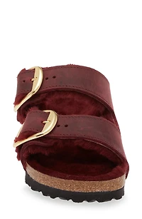 Arizona Big Buckle Genuine Shearling Lined Sandal