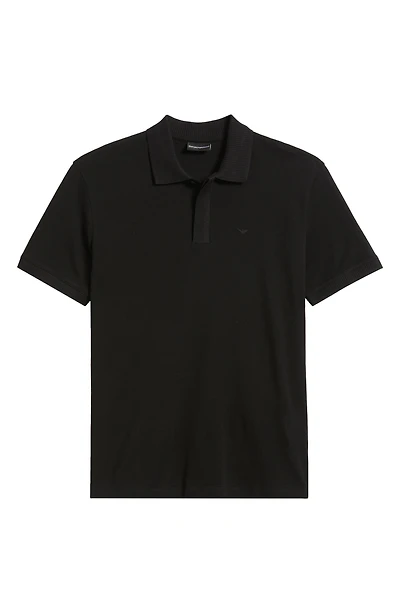 Embroidered Logo Trim Polo