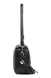 Mia VLOGO Quilted Leather Shoulder Bag
