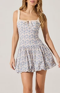 Floral Milkmaid Cotton Bubble Dress