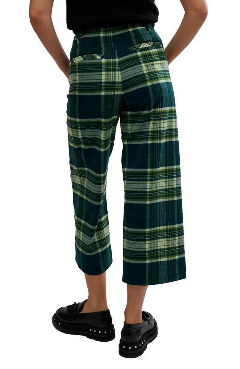 Acadia Plaid Crop Pants