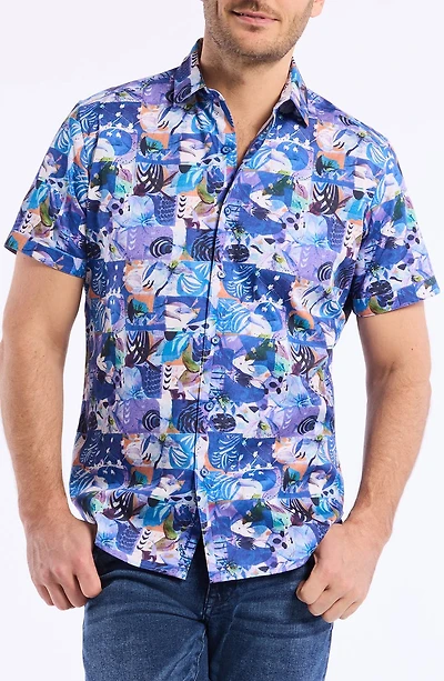 Broward Short Sleeve Cotton Dress Shirt