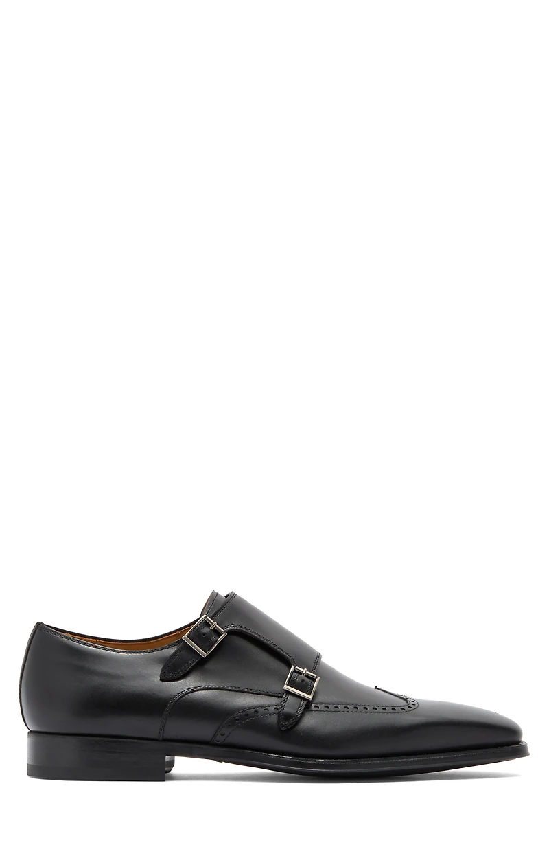 Helios Wing Double Monk Strap Shoe