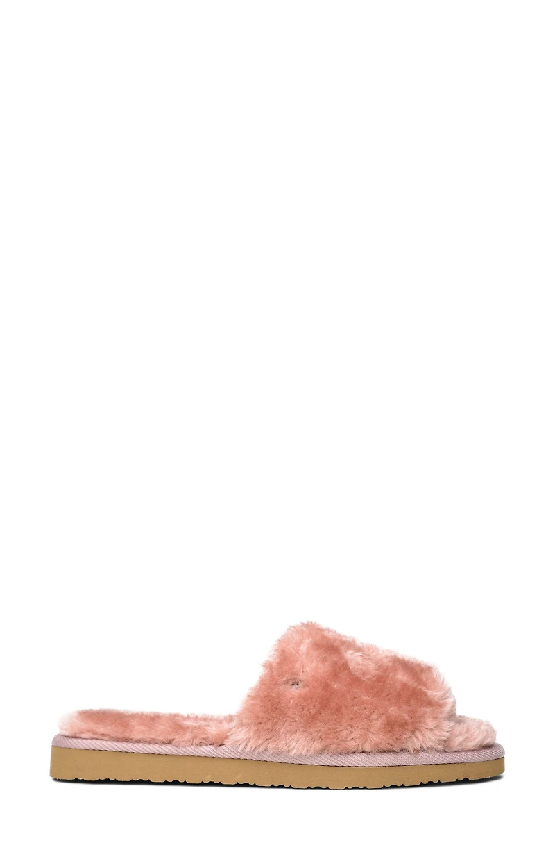 Faux Fur Slide Slipper