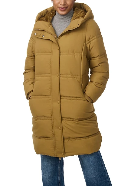 Minimalist Double Needle Stitched Puffer Coat