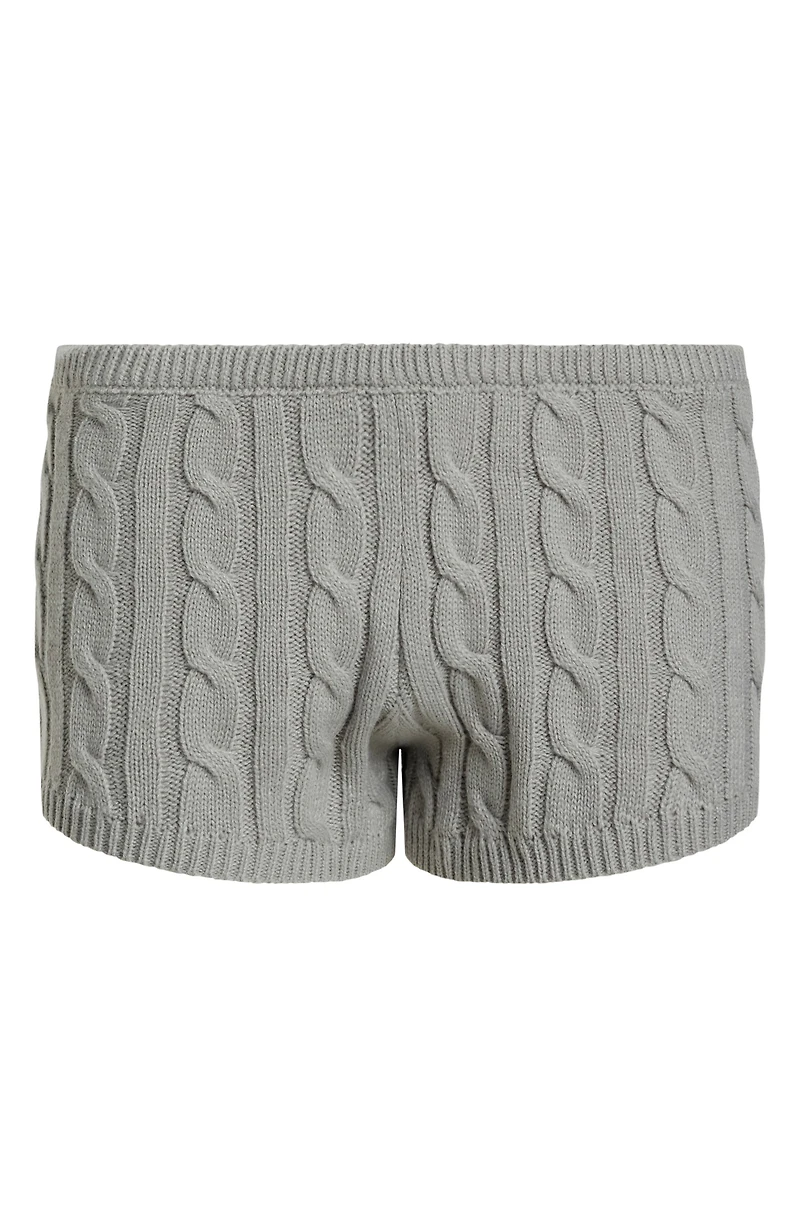 Reborn Cable Knit Shorts