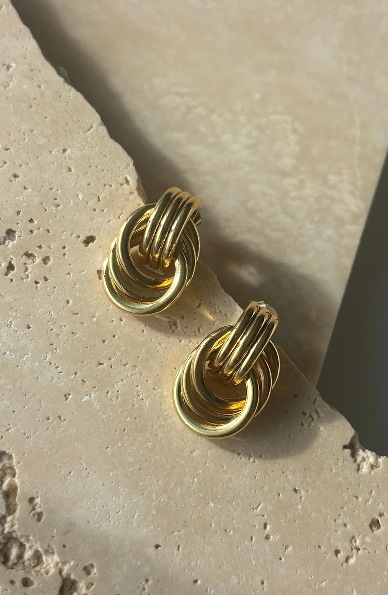 Doorknocker Stud Earrings