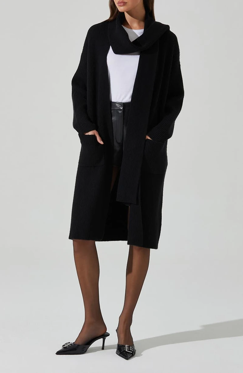 Noemi Scarf Longline Cardigan
