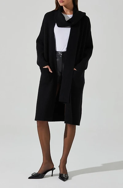 Noemi Scarf Longline Cardigan