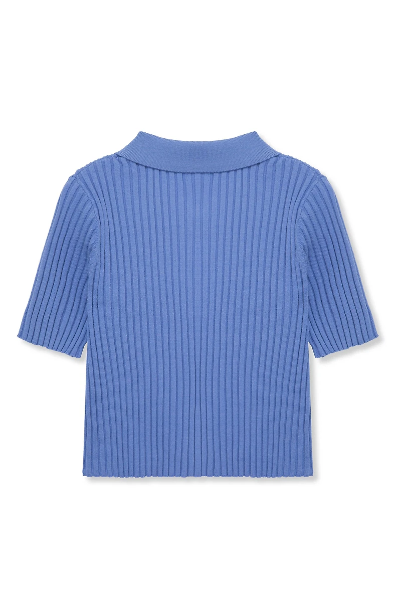 Kid's Rib Button-Up Top