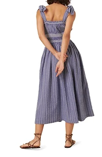 Marissa Stripe Organic Cotton Midi Sundress