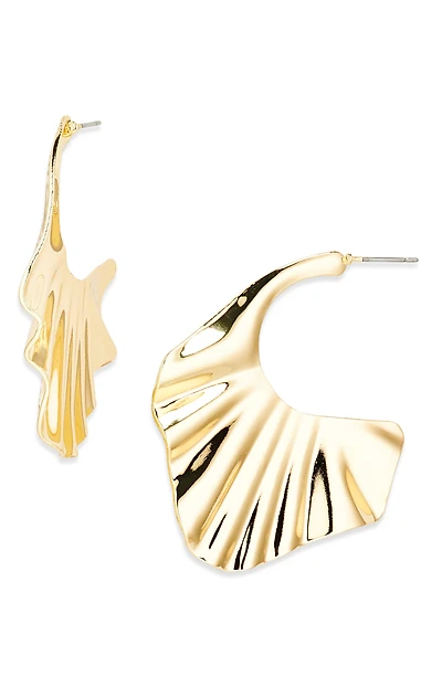 Wavy Hoop Earrings