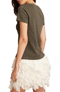 Cutwork Cotton Henley