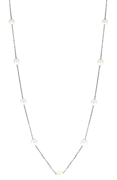 Sterling Silver & 6-7mm Cultured Freshwater Pearl Necklace