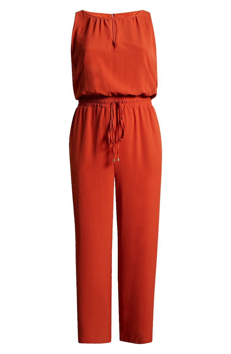 Smock Waist Wide Leg Jumpsuit