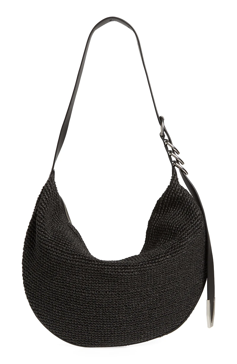 Spire Straw Hobo Bag