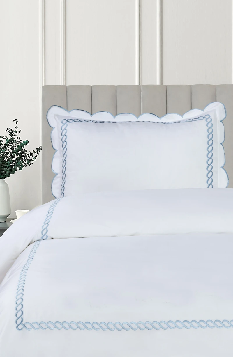 Scallop Rope Duvet & Sham Set