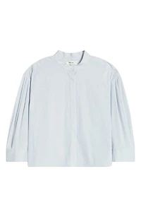 The Modern Puff Sleeve Cotton Button-Up Shirt