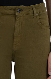 Sienna High Waist Cuffed Hem Wide Leg Jeans