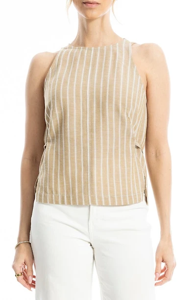 Pinstripe Tie Back Tank
