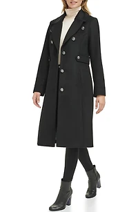 Notch Lapel Military Coat