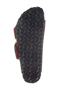 Arizona Big Buckle Genuine Shearling Lined Sandal