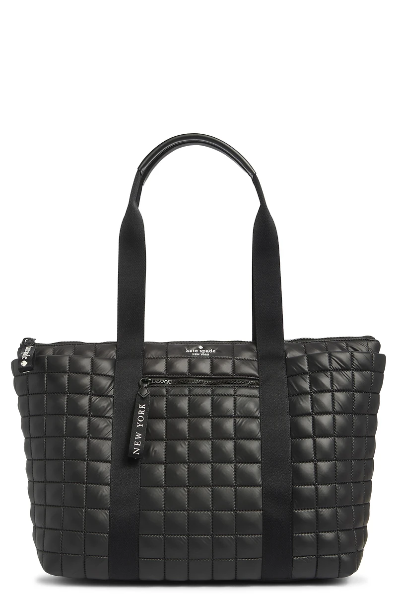 camden x-large quilted tote bag