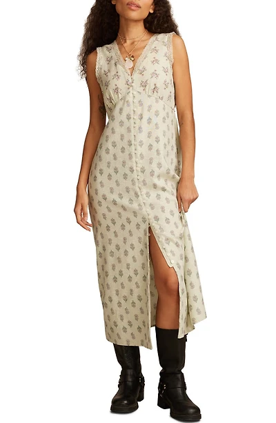 Floral Linen Blend Dress