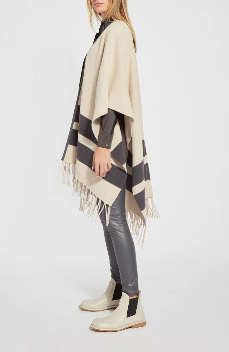 Stripe Knit Ruana