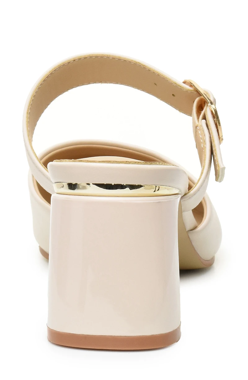 Belky Buckle Mule Pump