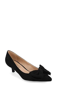 JOURNEE Orana Bow Kitten Heel Pump