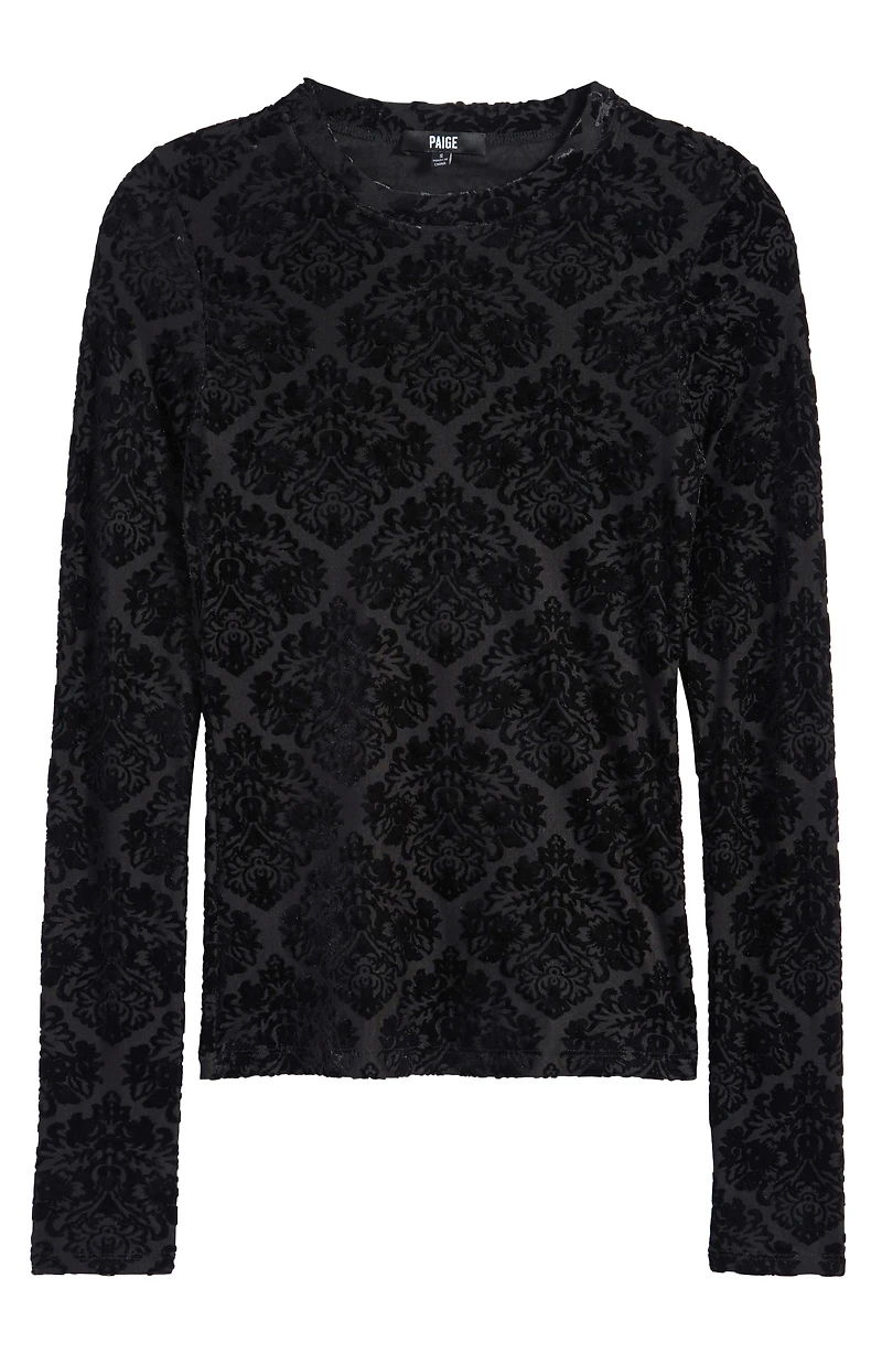 Chelle Burnout Velvet Top