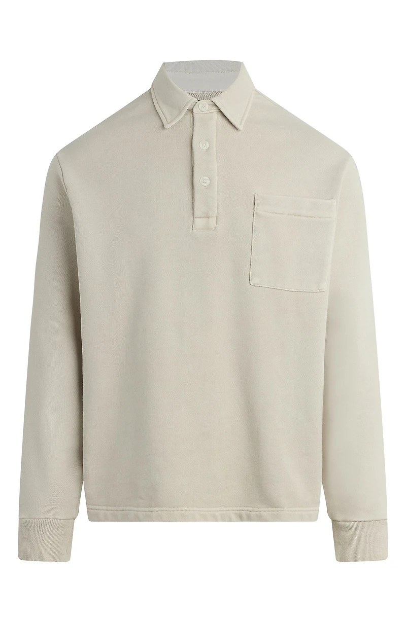 Cotton Polo Sweatshirt