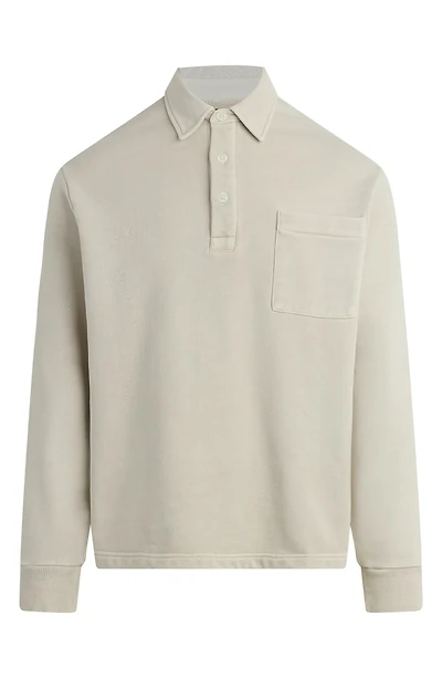 Cotton Polo Sweatshirt